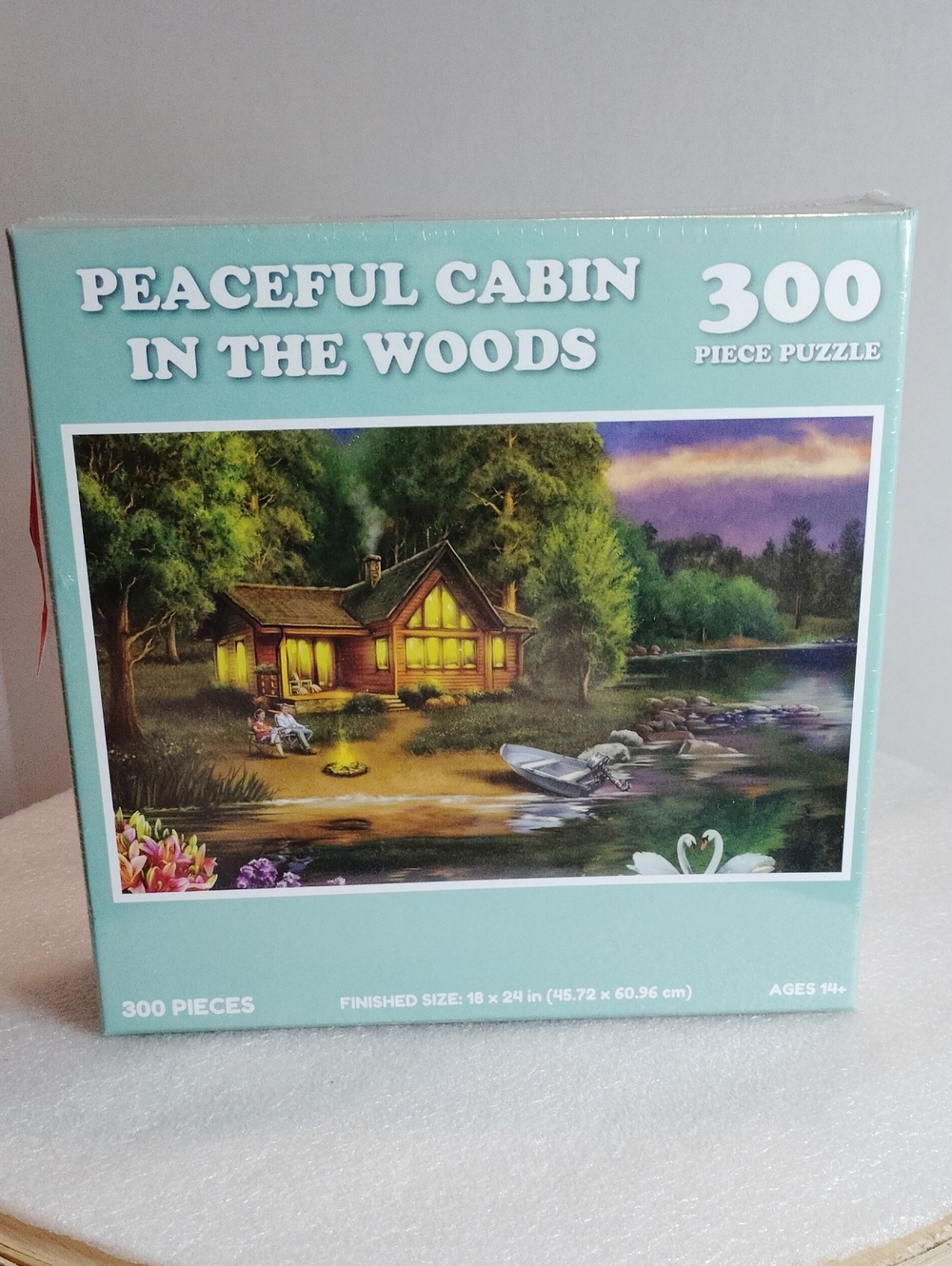 MEME Puzzle Peaceful Cabin In The Woods 300 Piece New